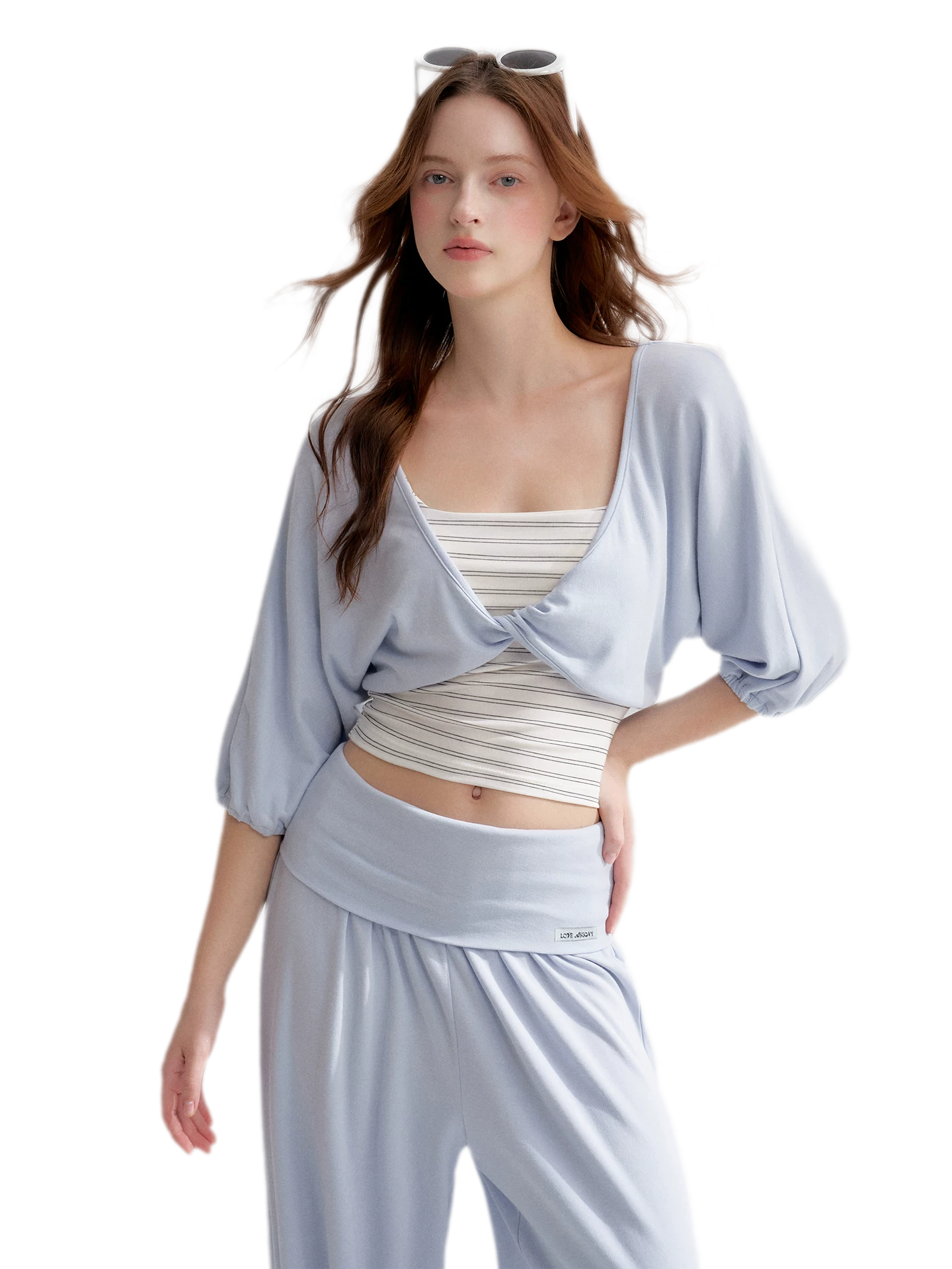 Lantern Sleeve Knit Set