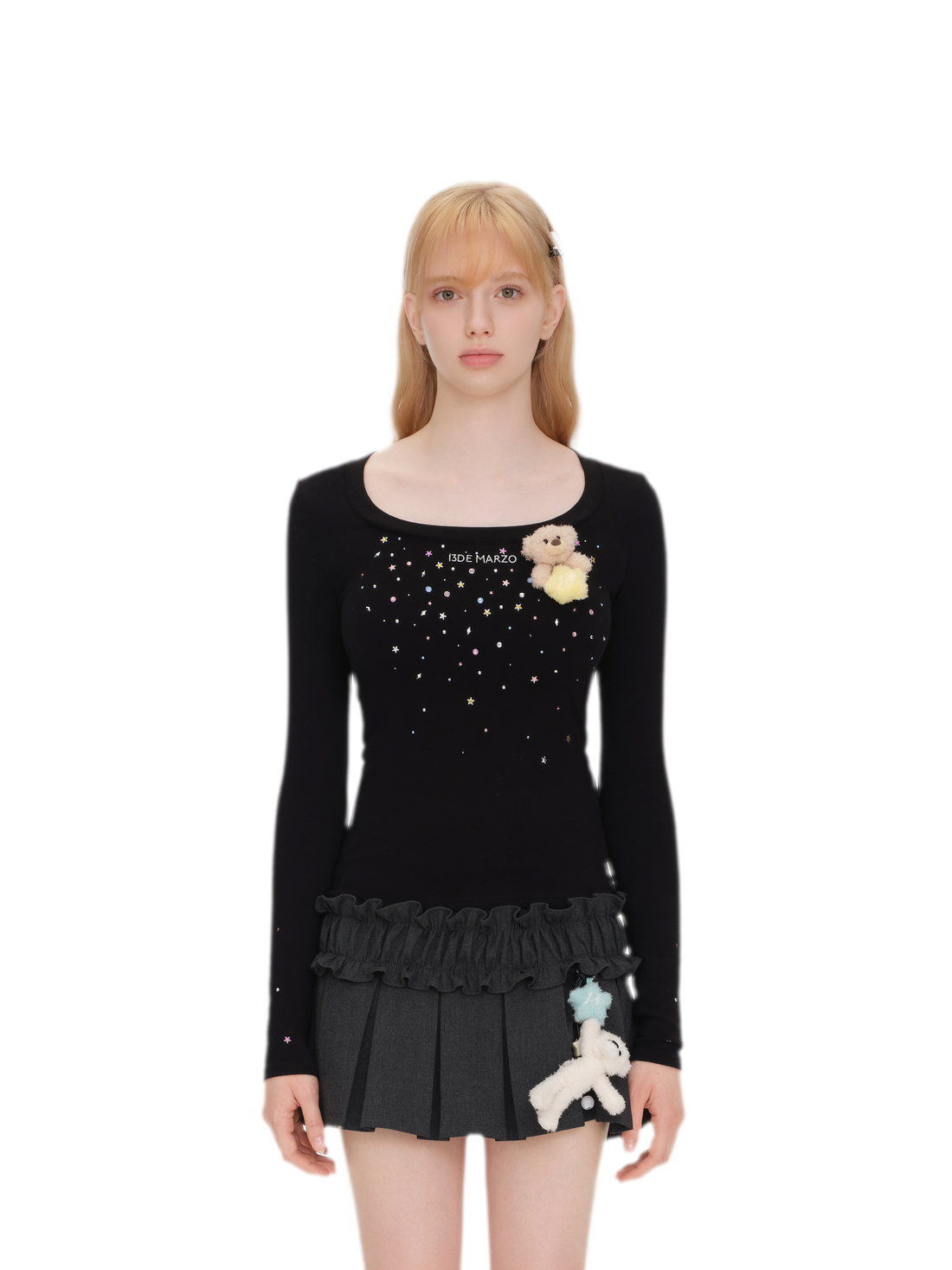 Luminous Star Ribbed Shirt