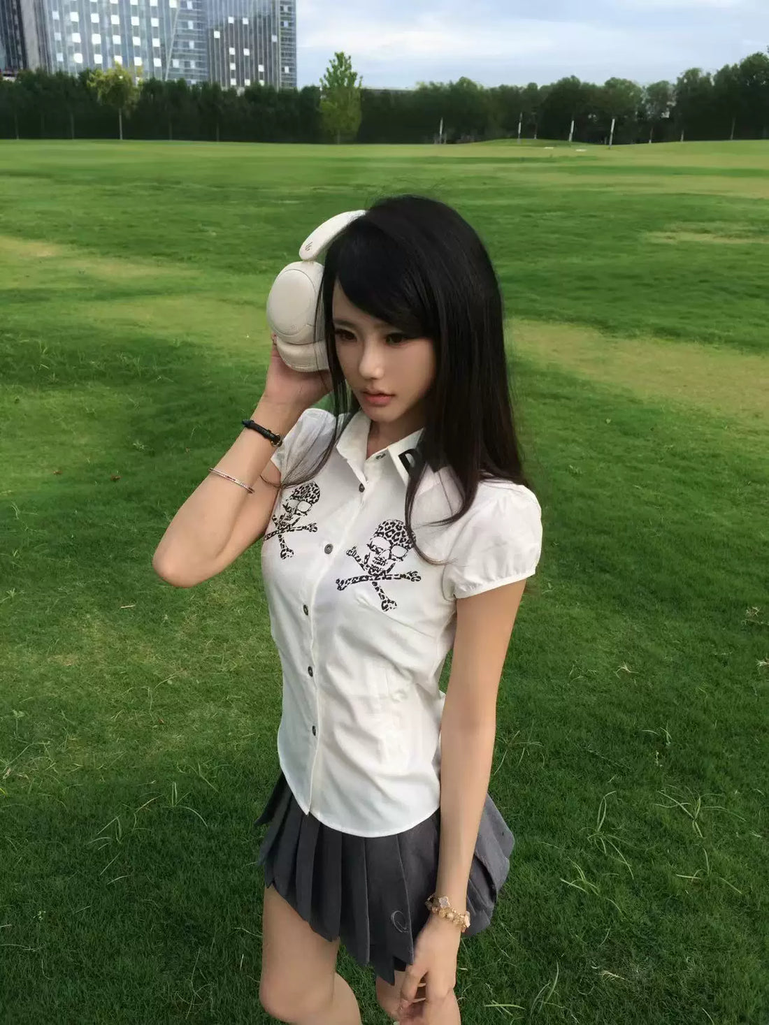 Printed Fitted Short-Sleeve Shirt