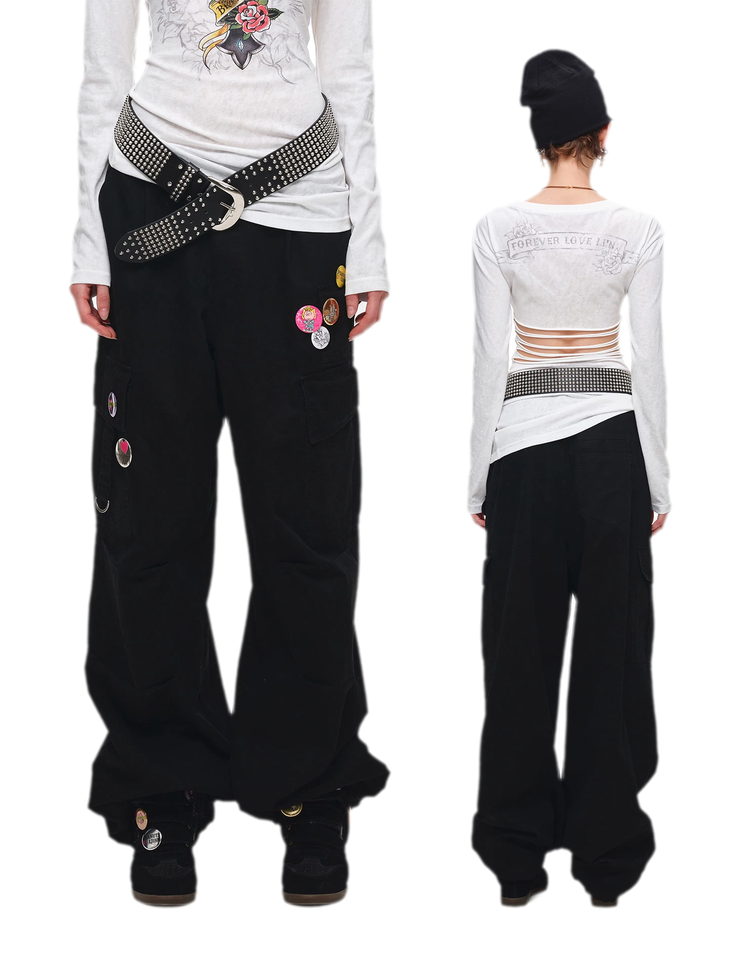 Washed Cargo Pants