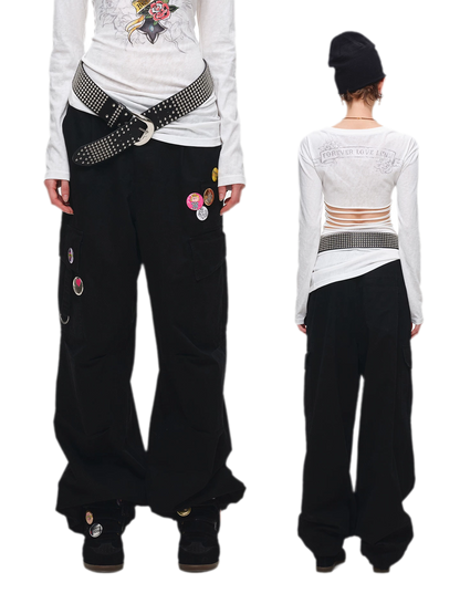 Washed Cargo Pants