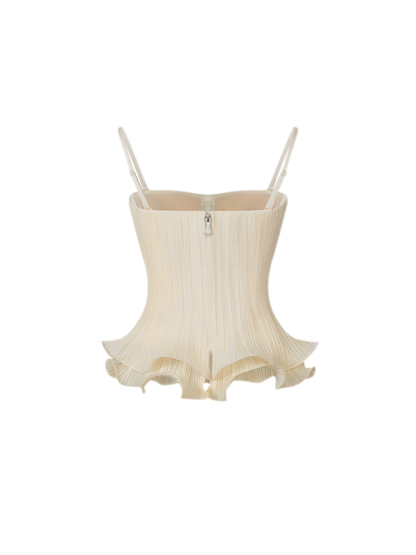 Cloud Pleated Corset Top