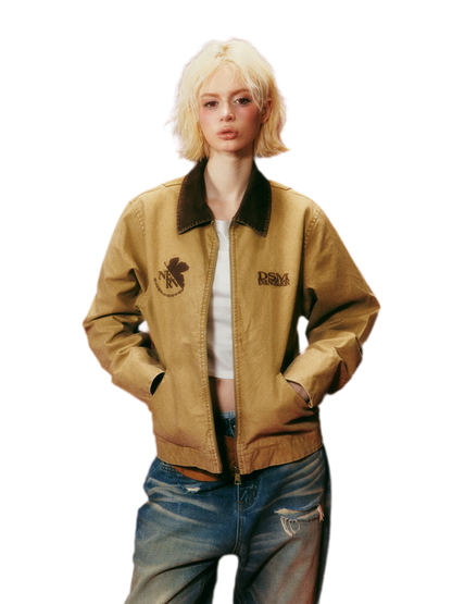 Washed Detroit Distressed Jacket
