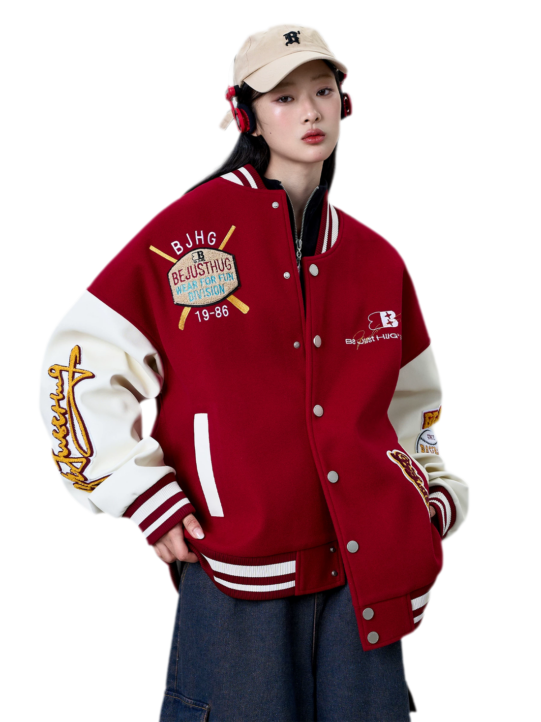 Embroidered Varsity Baseball Jacket
