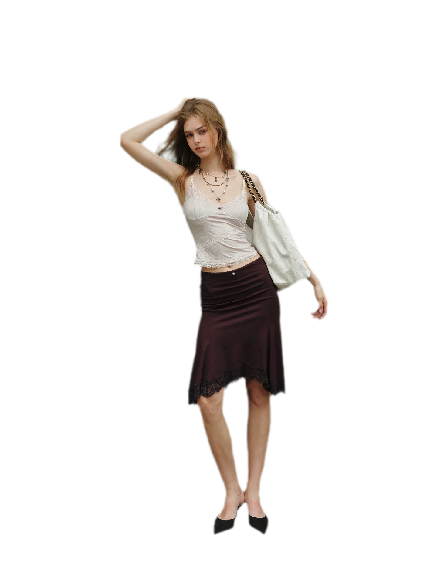 Lace Velvet Cami Top