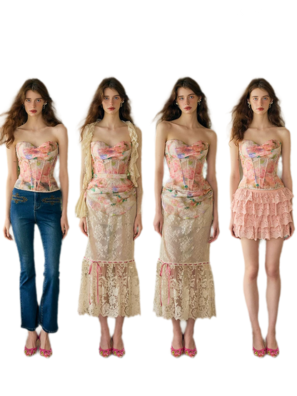 Painterly Lace Set