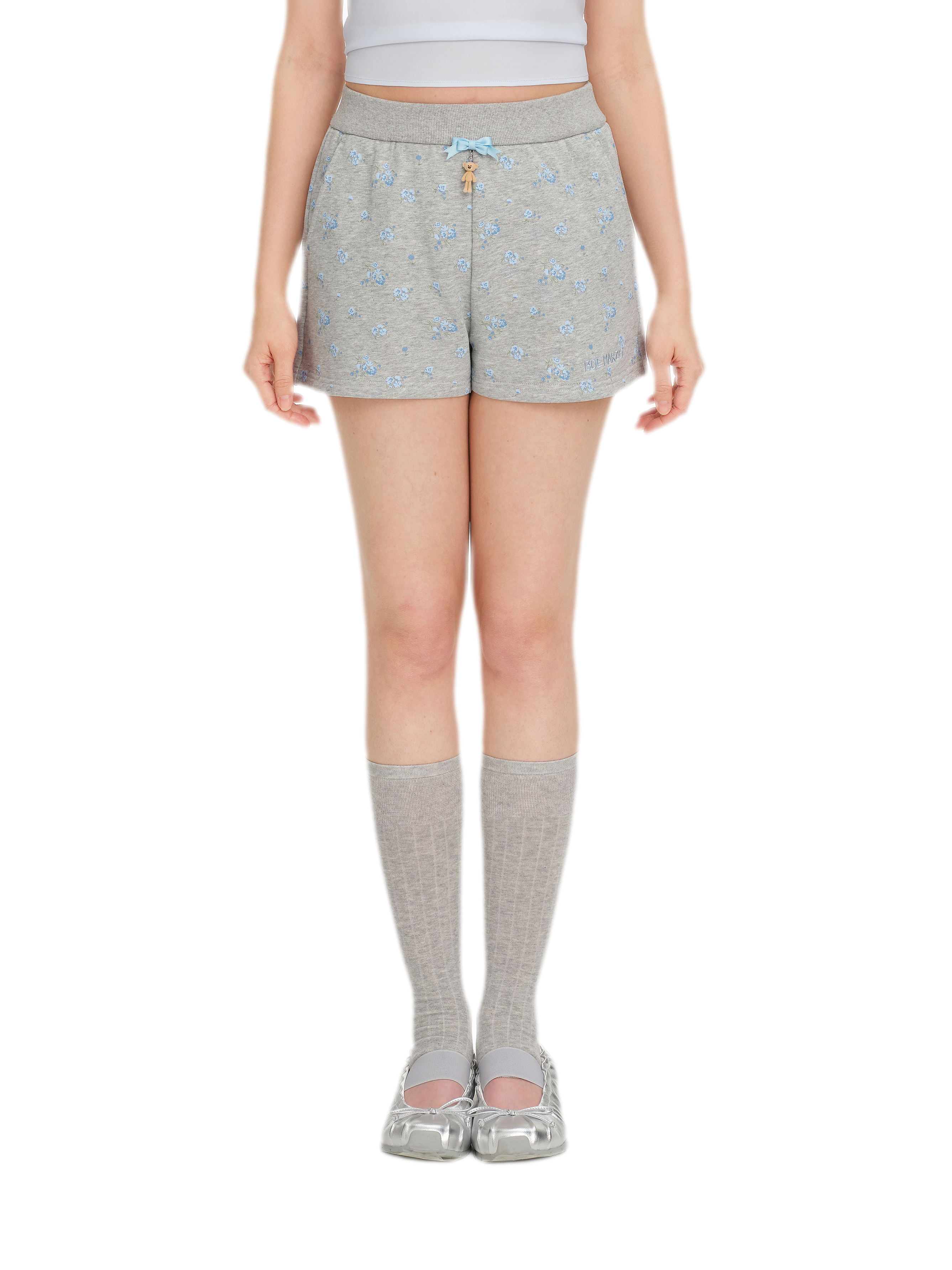 Floral Cotton Sweat Shorts