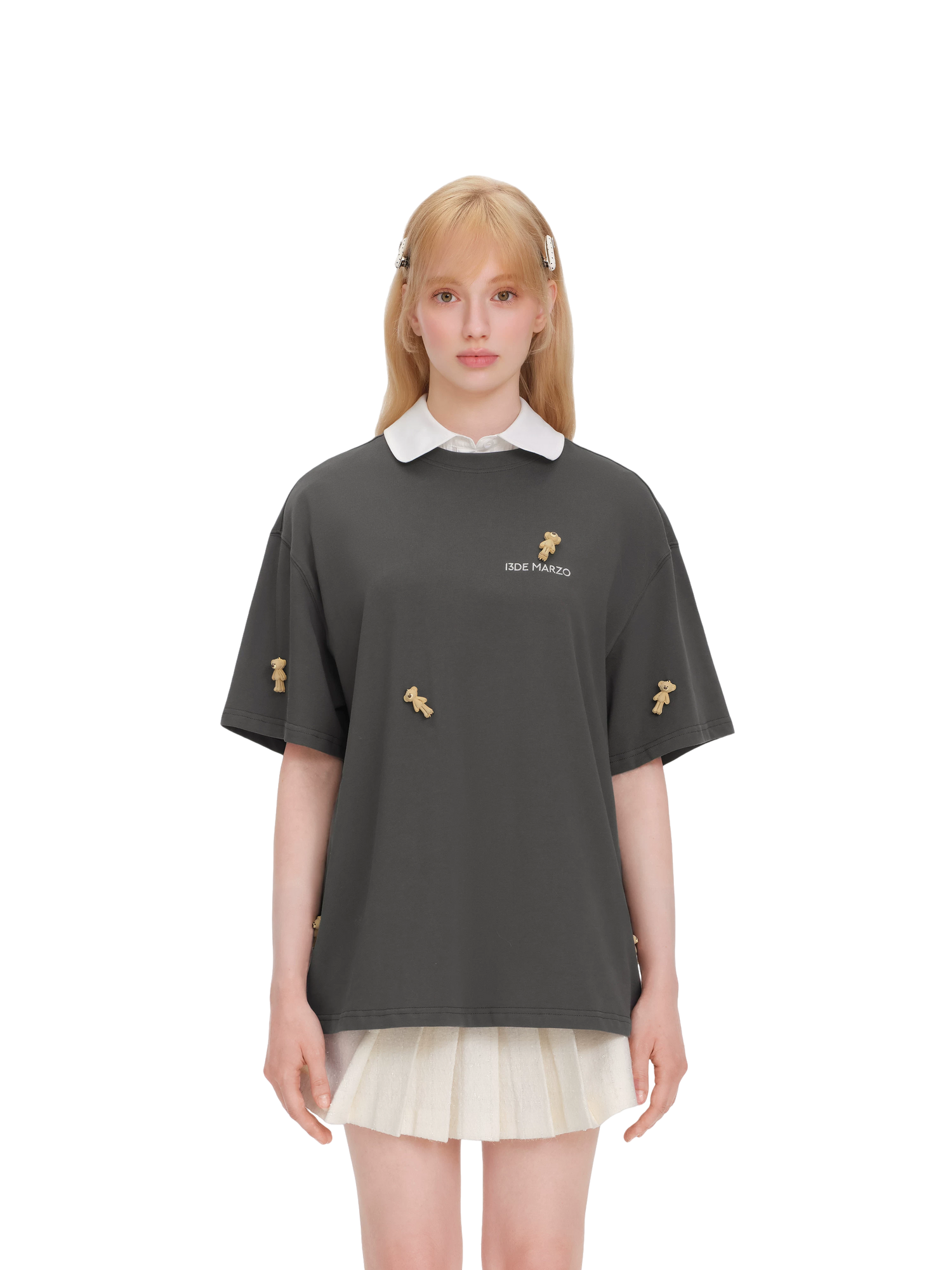 Unisex 2026 Spring/Summer Plush Bear T-Shirt