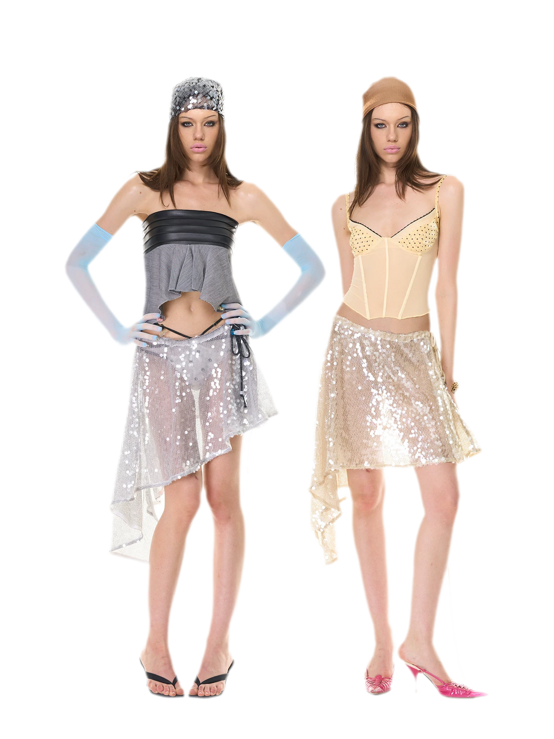 Shimmering Asymmetric Cover-Up