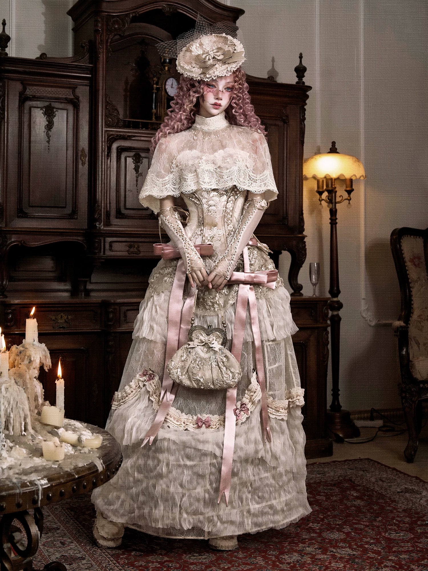 Lace Victorian Cape Top