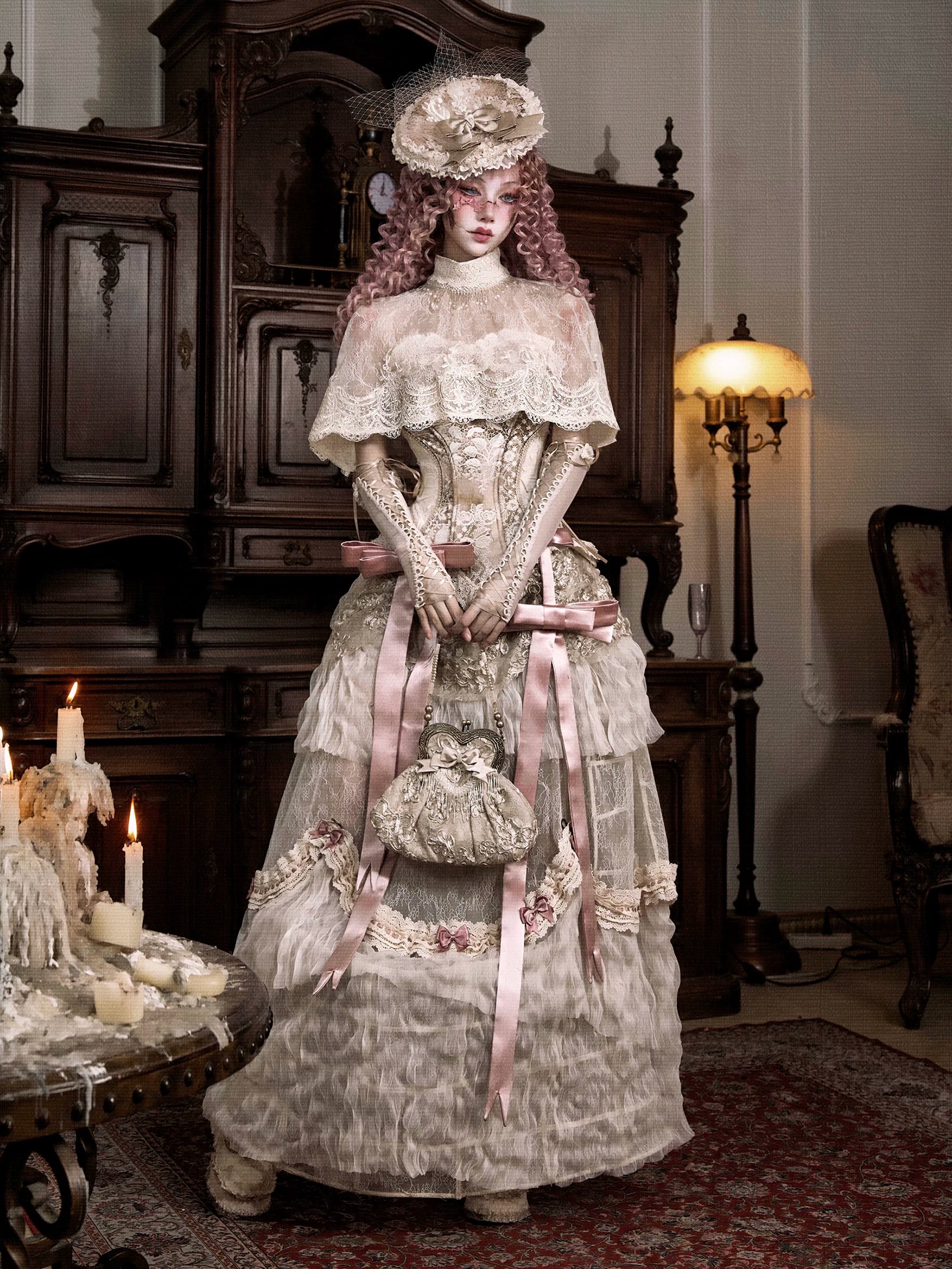 Lace Victorian Cape Top