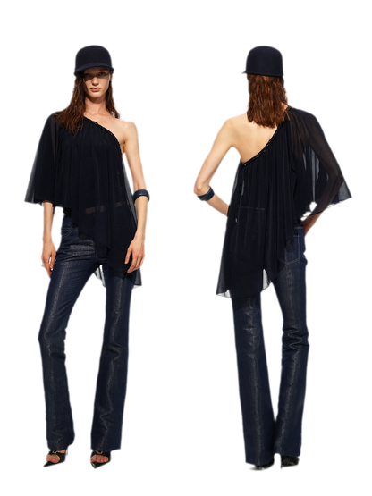 Pearl Sheen Flare Jeans