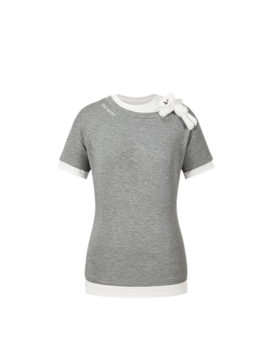 13DE MARZO Off-Shoulder Layered Tee – T-Shirts &amp; Polos
