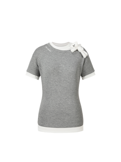 Off-Shoulder Layered Tee