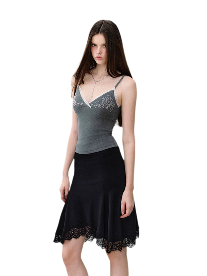Beaded Lace Camisole Top