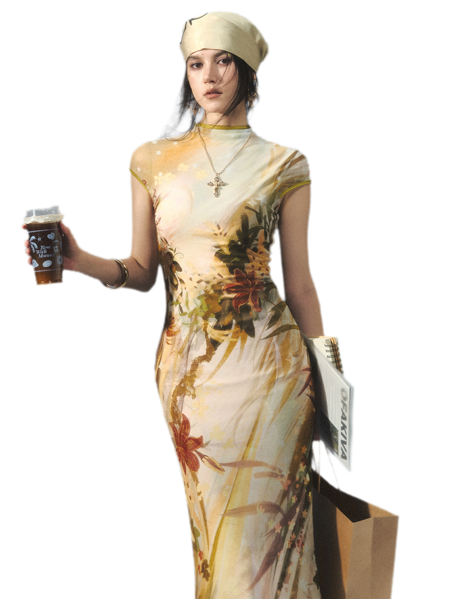 Reversible Fishtail Qipao Dress