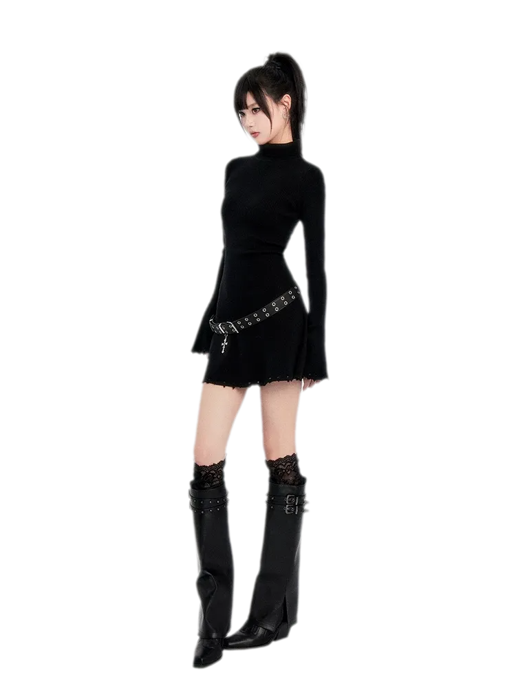 Metal Cross Punk Belt