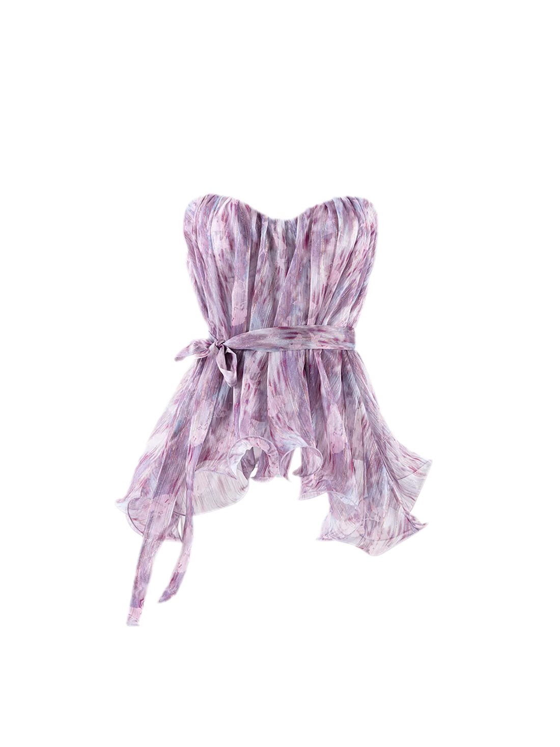 Amethyst Sheer Bustier Top