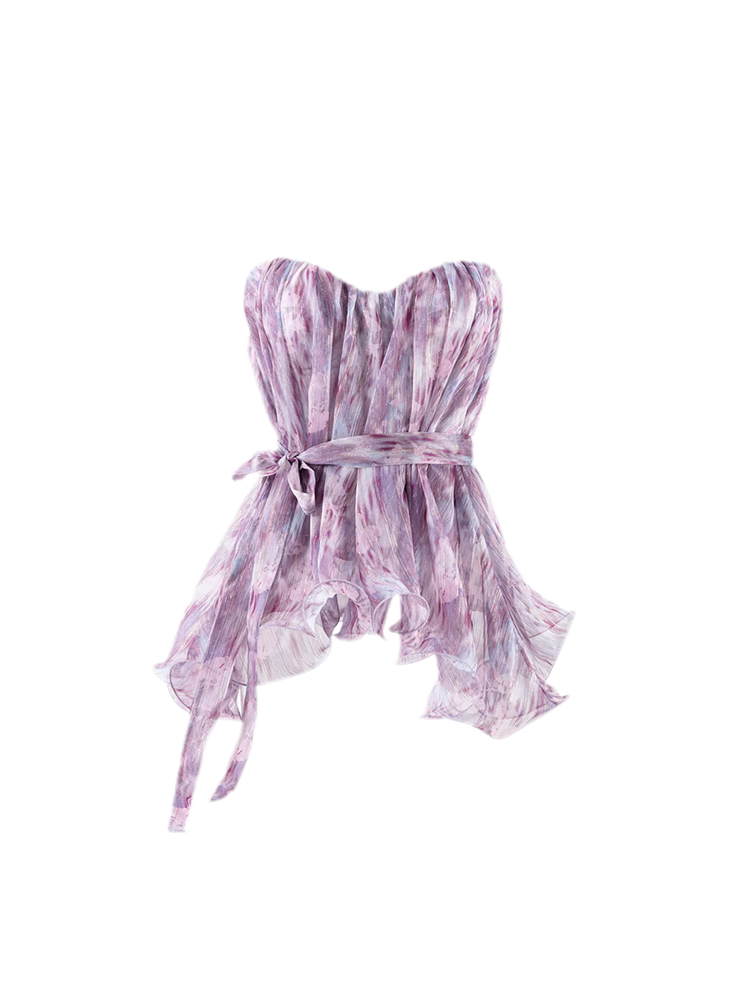 Amethyst Sheer Bustier Top