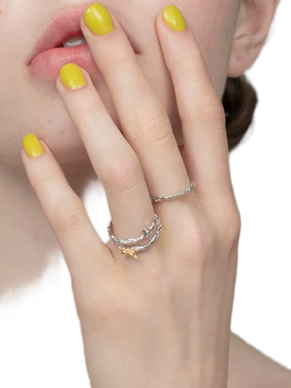 Braided Silver Band Ring