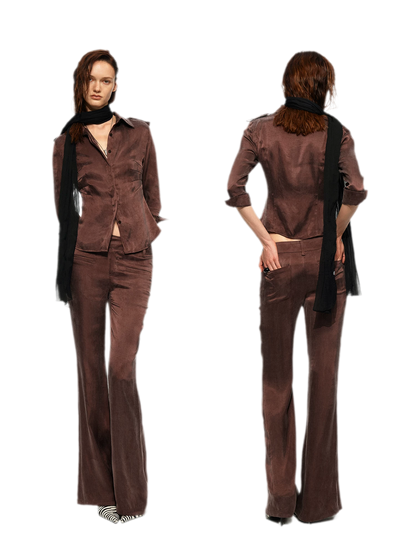 Tencel Shirt Pants Set