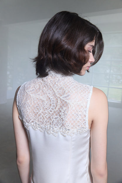 Embroidered Lace Fitted Top