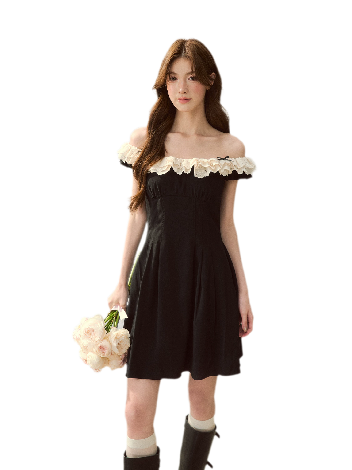 Lace Off-Shoulder Dress