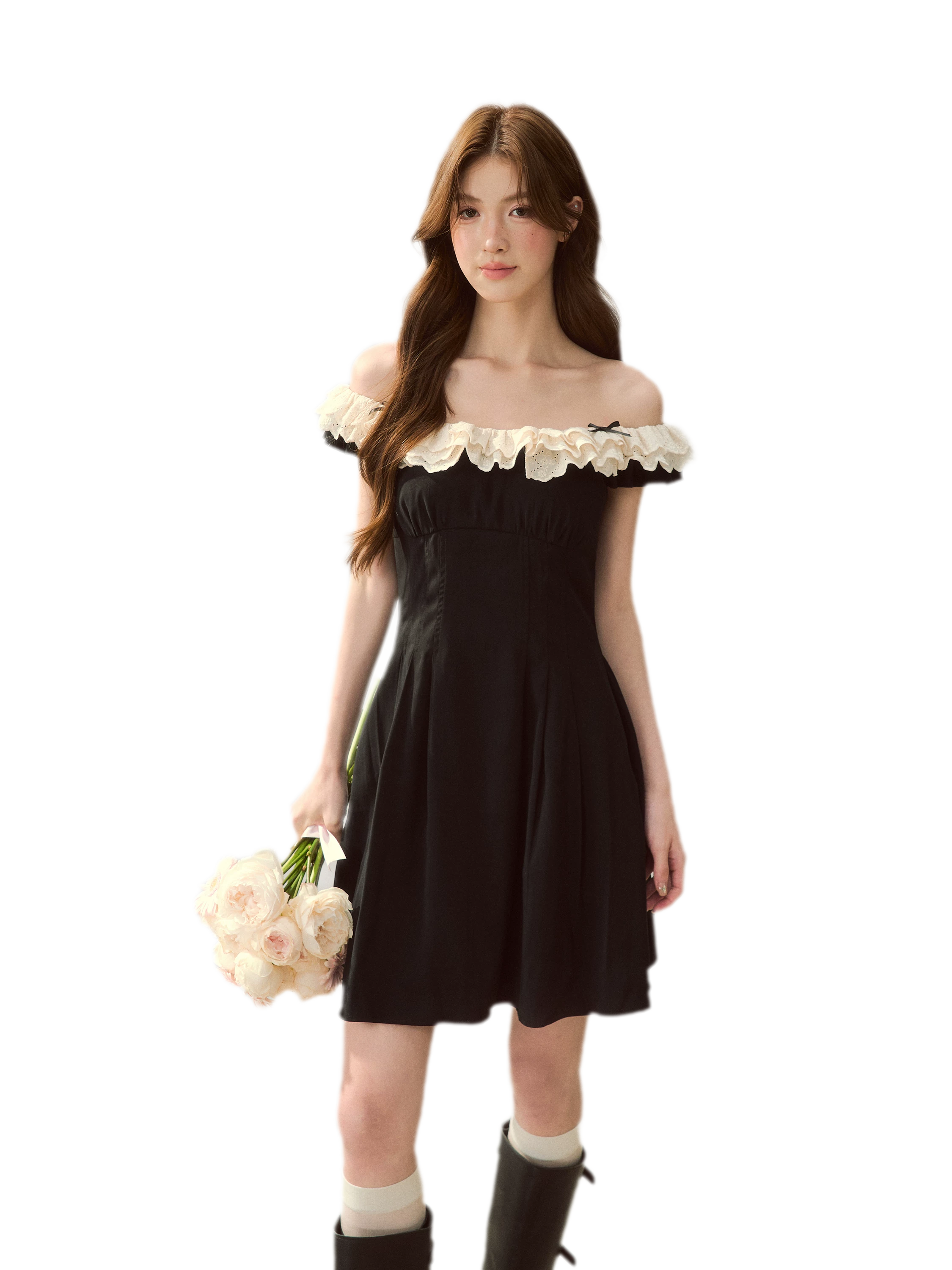 Lace Off-Shoulder Dress