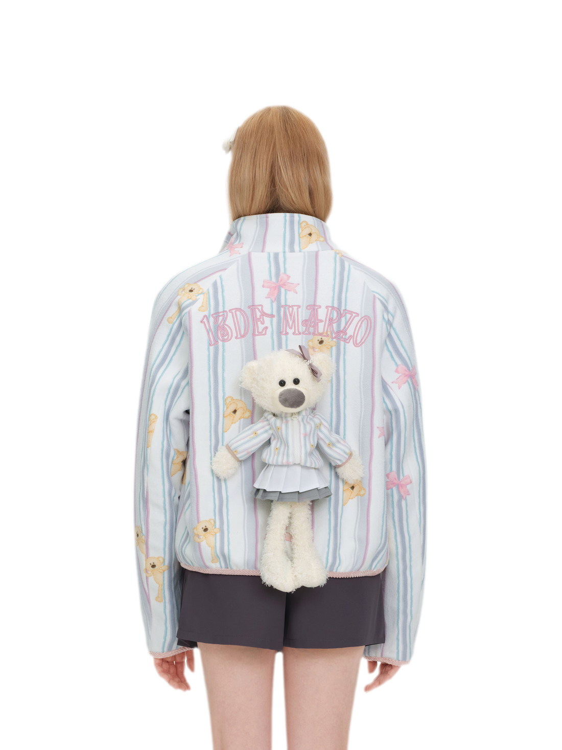 Printed Fleece Raglan Jacket