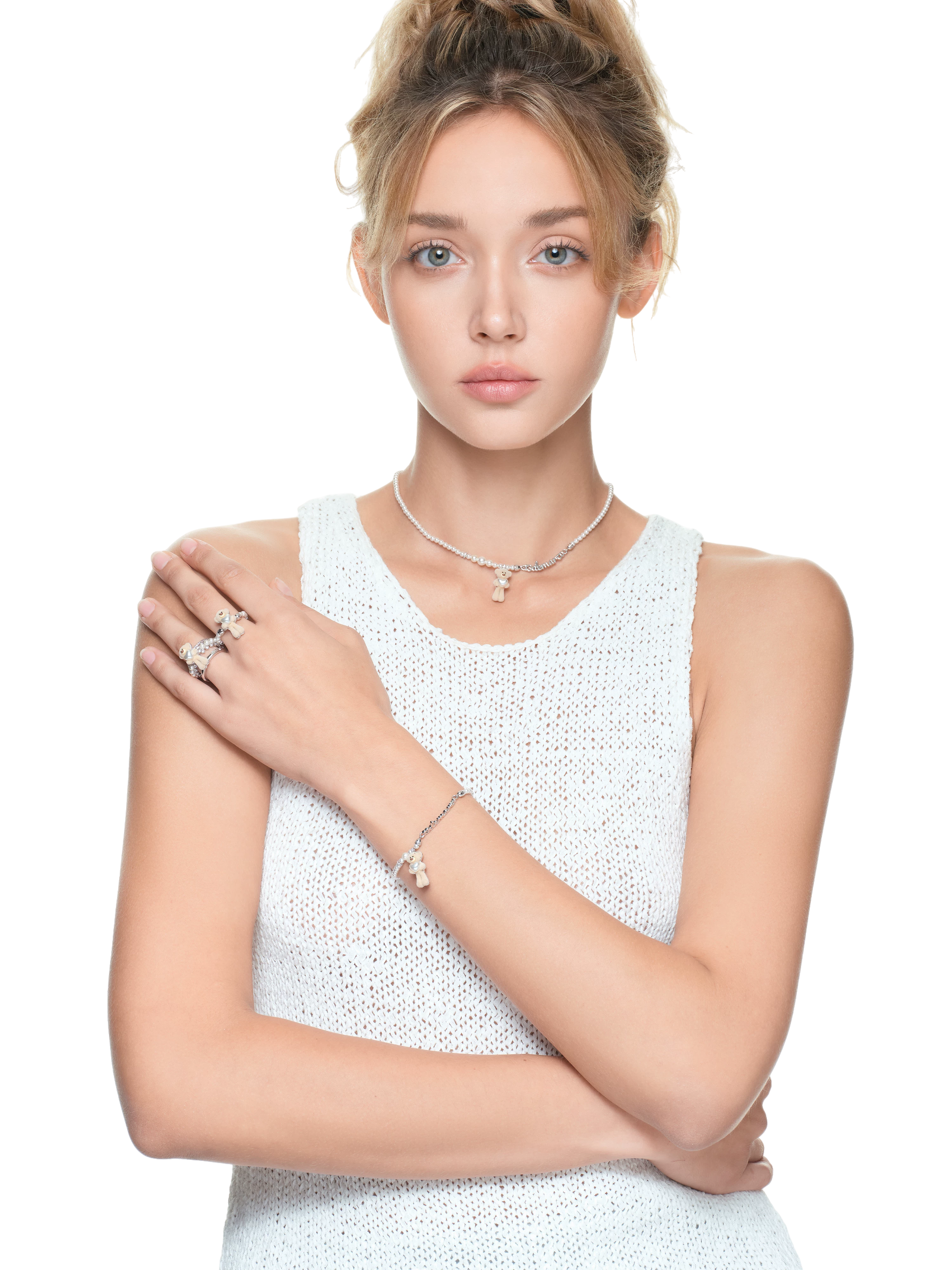 Bear Heart Triple-Layer Ring