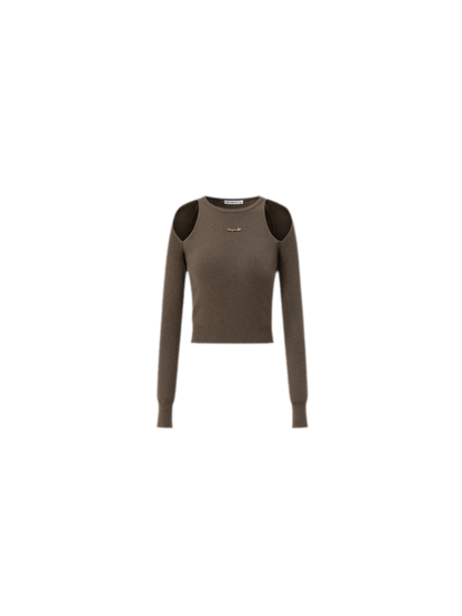 Cutout Slim-Fit Knit Top