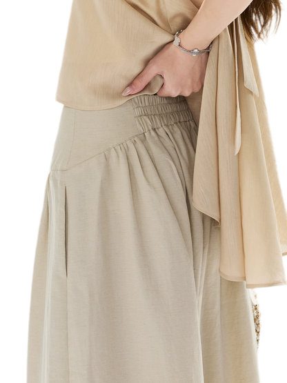 Linen Wide-Leg Pants