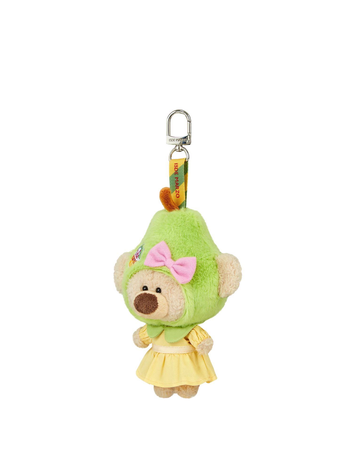 Plush Pear Fruit Keychain