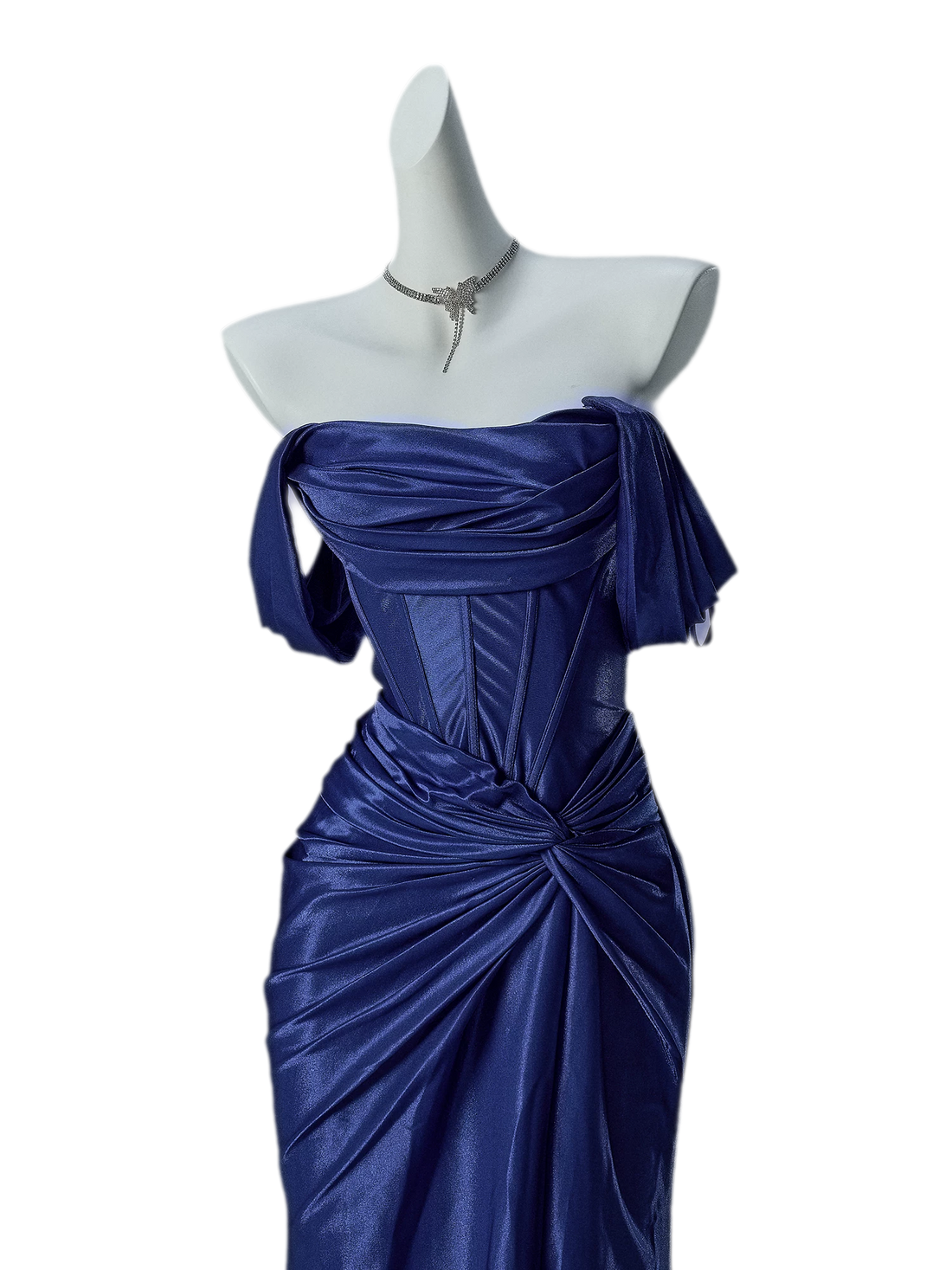Deep Blue Mermaid Gown