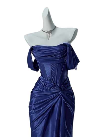Deep Blue Mermaid Gown