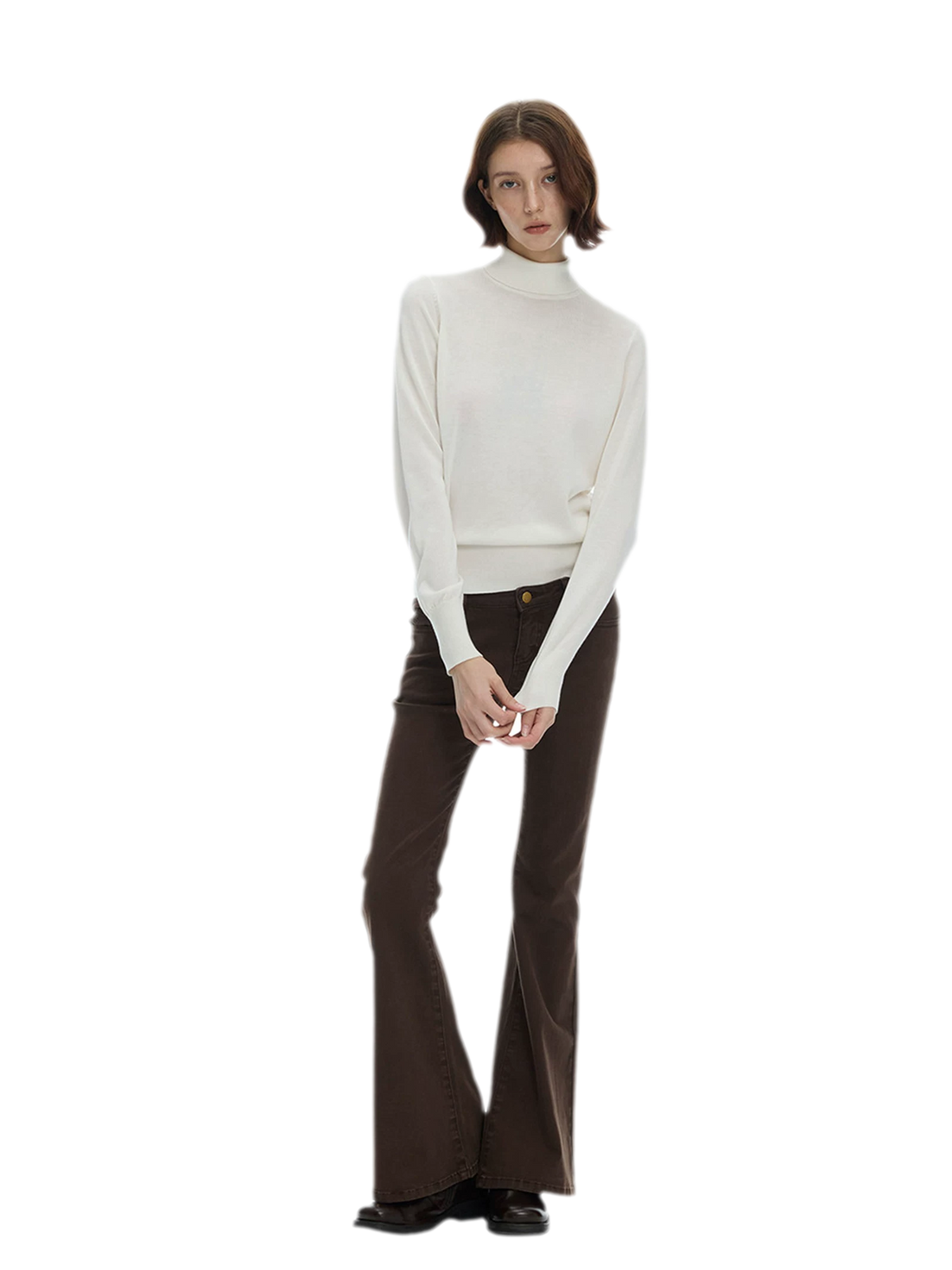 Ribbed Slim-Fit Turtleneck Knit