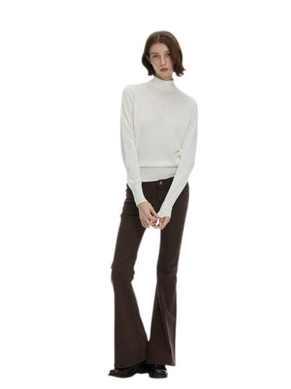 Ribbed Slim-Fit Turtleneck Knit