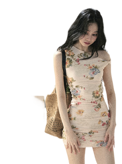 Floral Fish Tail Dress