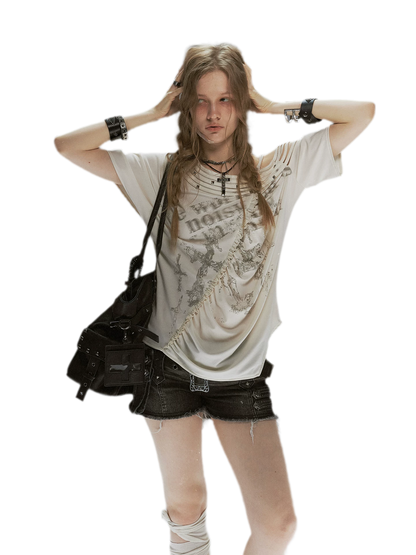 Punk Tencel Studded Tee