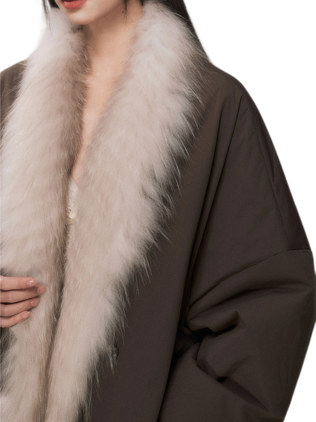 Fox Fur Goose Down Coat