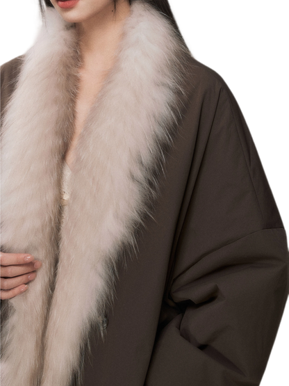 Fox Fur Goose Down Coat