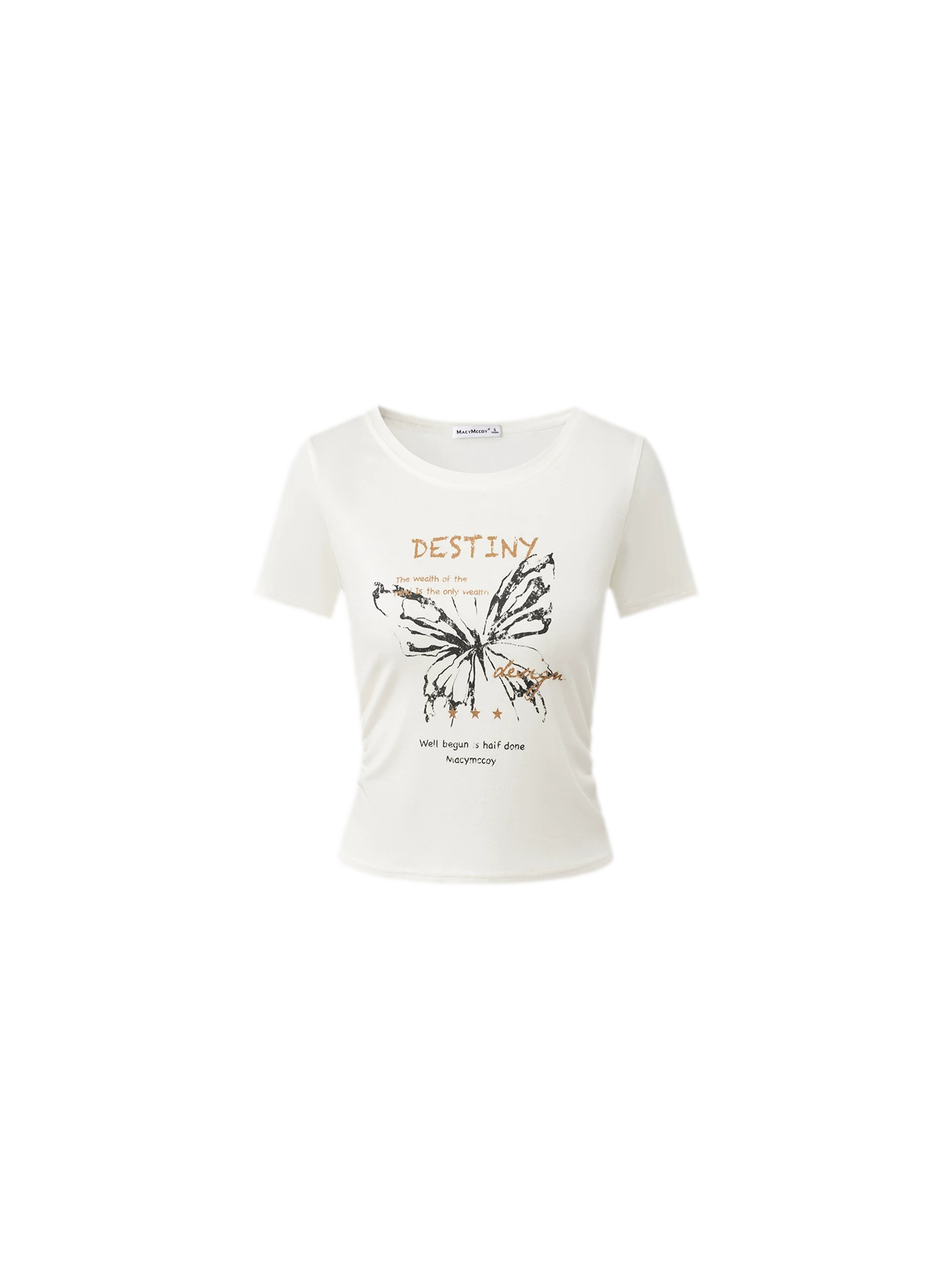 Butterfly Ruched Tee