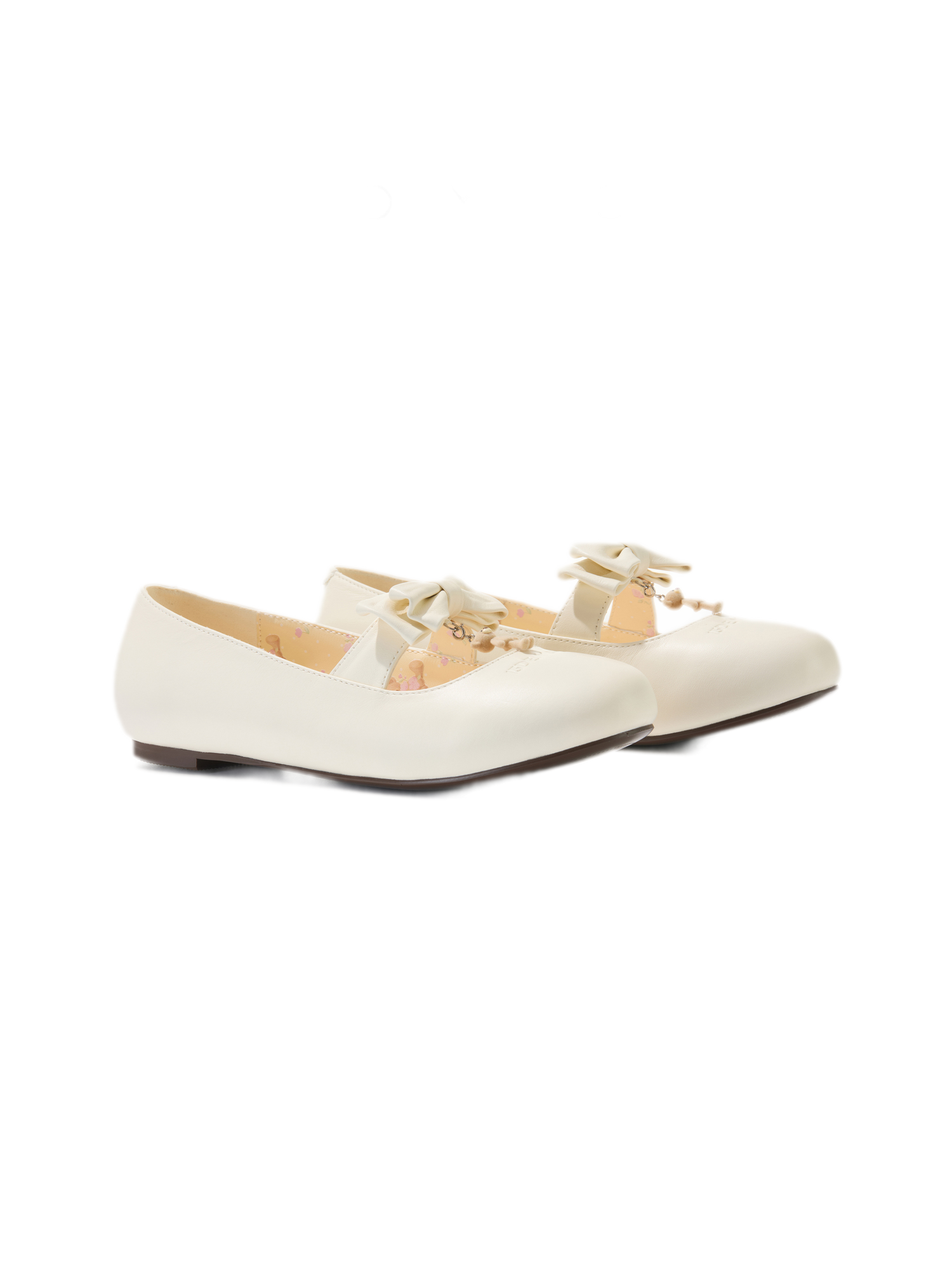 Floral Lined Ballet Flats