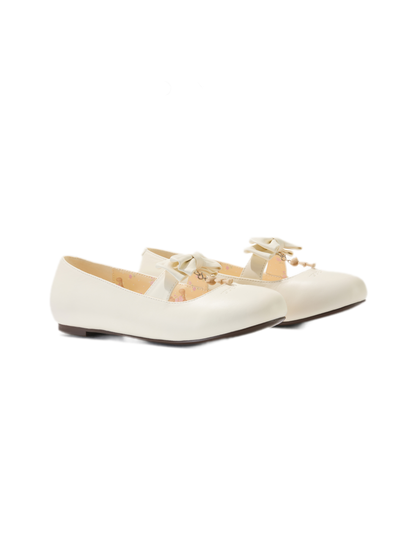 Floral Lined Ballet Flats