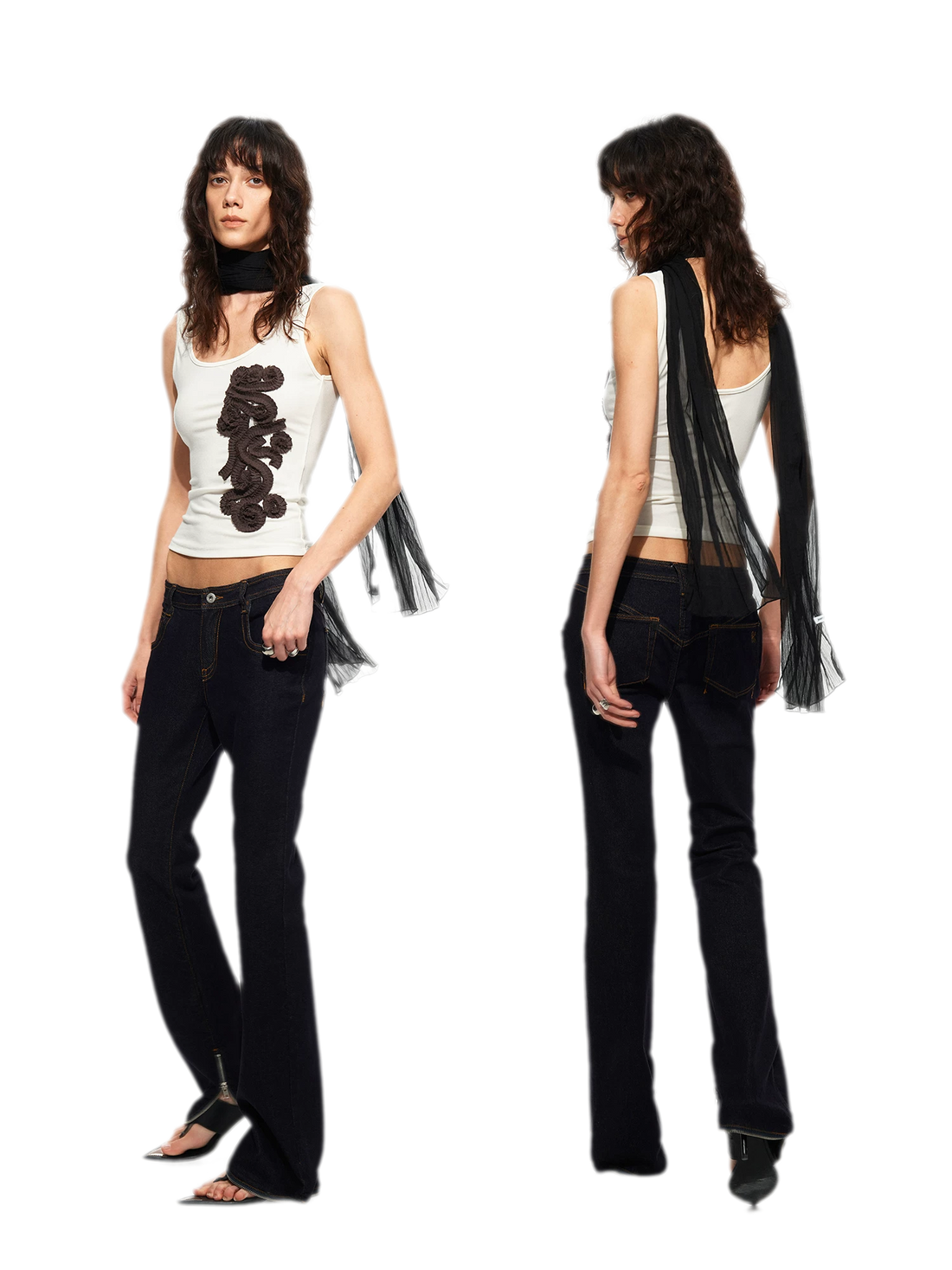 Lenzing Wool Embroidered Tank