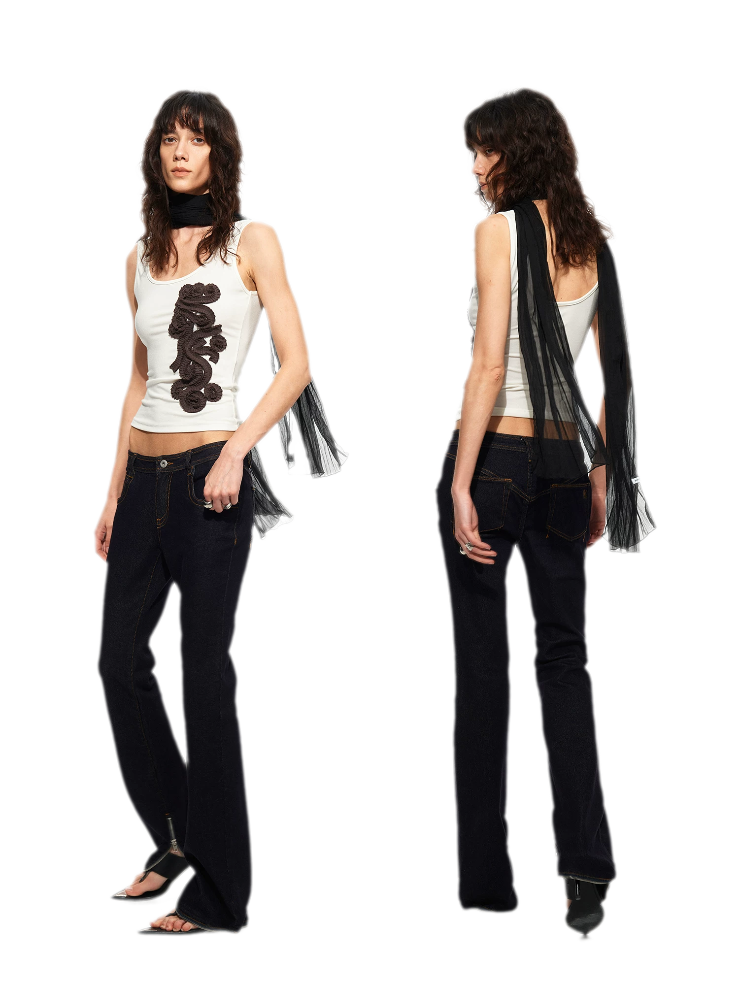 Lenzing Wool Embroidered Tank