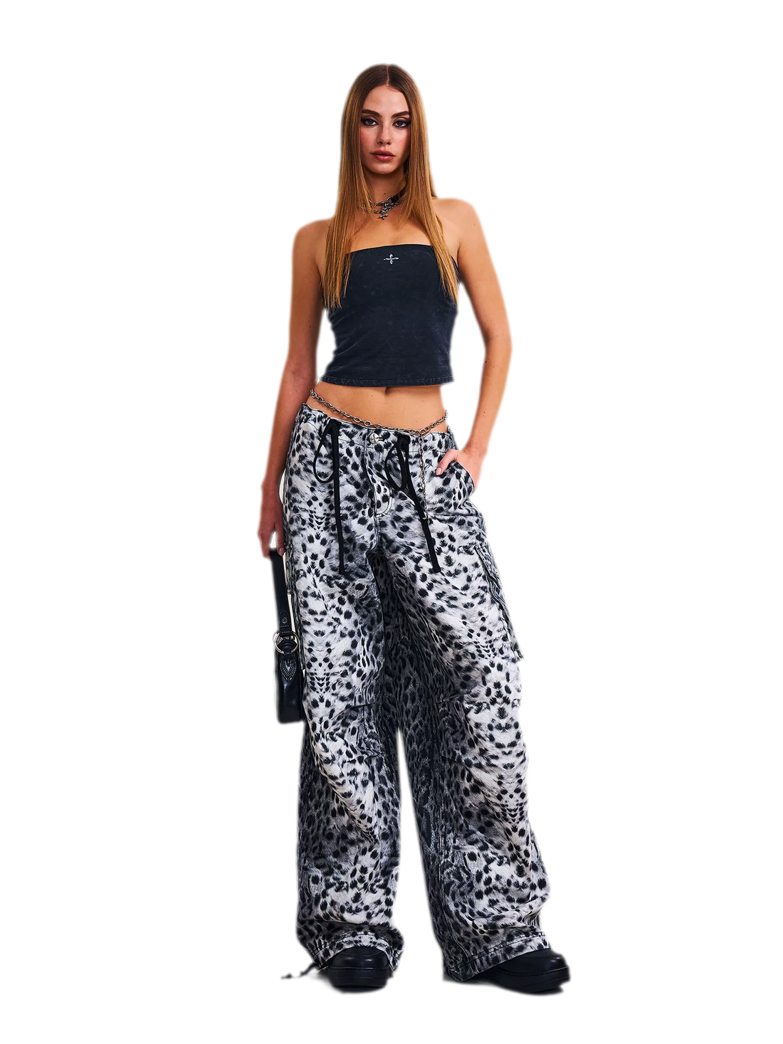Classic Retro Leopard Paratrooper Pants