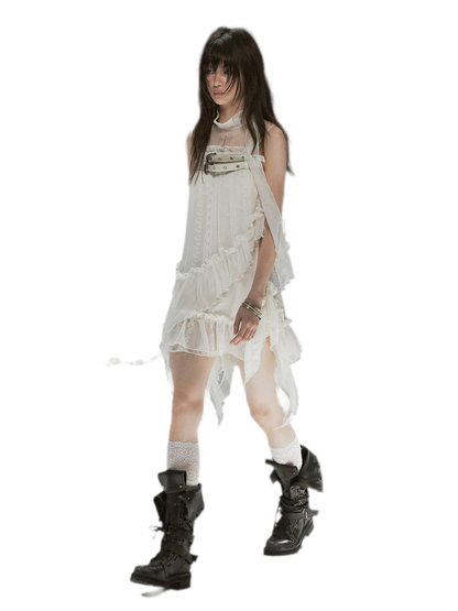 Lace Armor Mesh Dress
