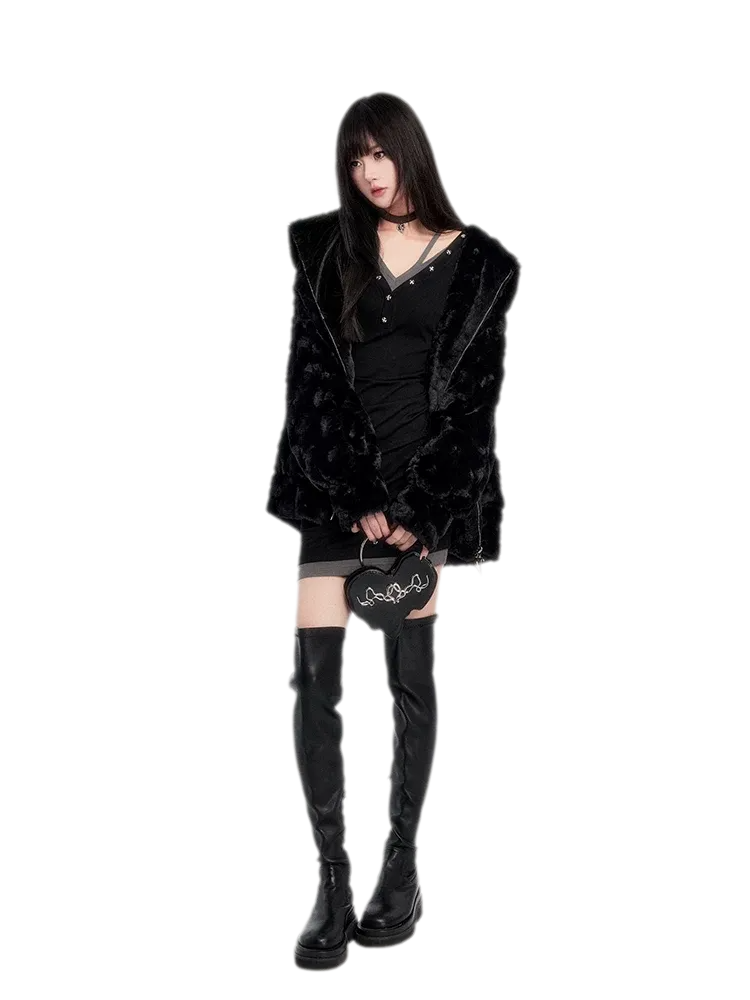 Eco Faux Fur Cat-Ear Hoodie