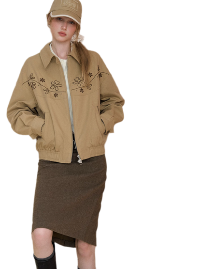 Embroidered Vintage Workwear Jacket